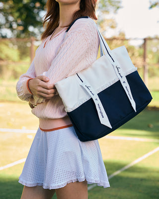 Janesuda x WB Tote (Navy White)