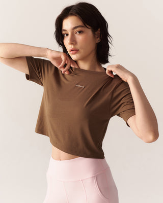 Crop Tee (Mocha)