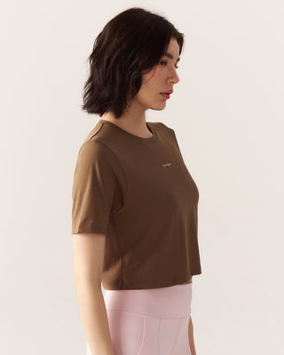 Crop Tee (Mocha)