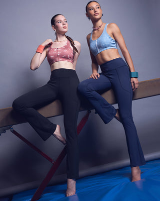 Flare Leggings (Navy)