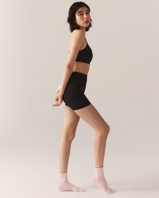 Ribbon Grip Socks (Strawberry)