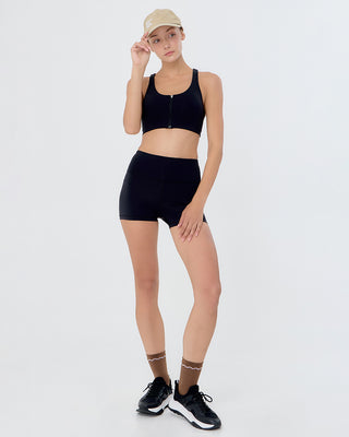 Sweat Zip Bra (Black)