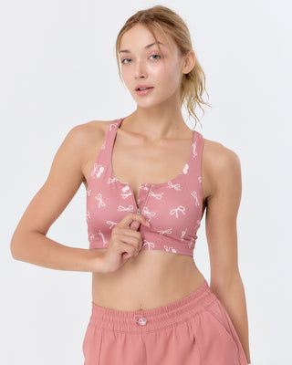 Sweat Zip Bra (Bow)