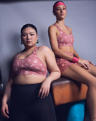 Sweat Zip Bra (Bow)