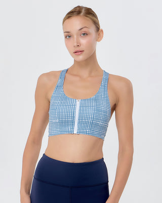 Sweat Zip Bra (Check)