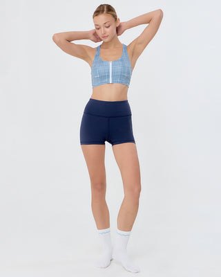 Sweat Zip Bra (Check)