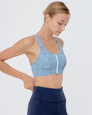 Sweat Zip Bra (Check)