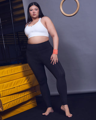 Sweat Zip Bra (White)